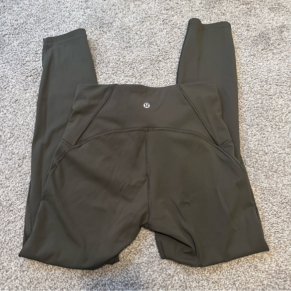 Lululemon Train Times 7/8 Pant Olive Green Size 6 25” - Picture 4 of 7